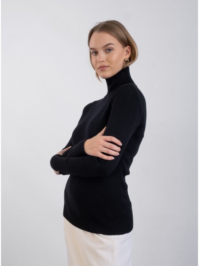 Black merino sweater Belle