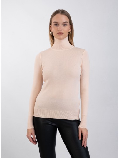 BELLE merino wool sweater in light beige