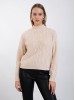 Sillen light beige merino wool sweater
