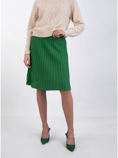 Annaliis 55 GREEN merino wool skirt
