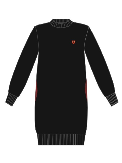 JK VICOL 25 tüdrukute džemperkleit / Must