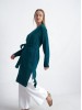 Merino wool cardigan in sea green