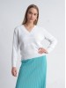 Moona white merino wool sweater