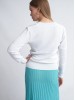 Moona white merino wool sweater