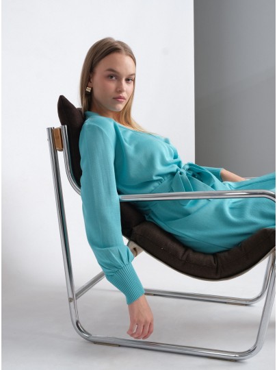 Brittyh turquoise gingham dress