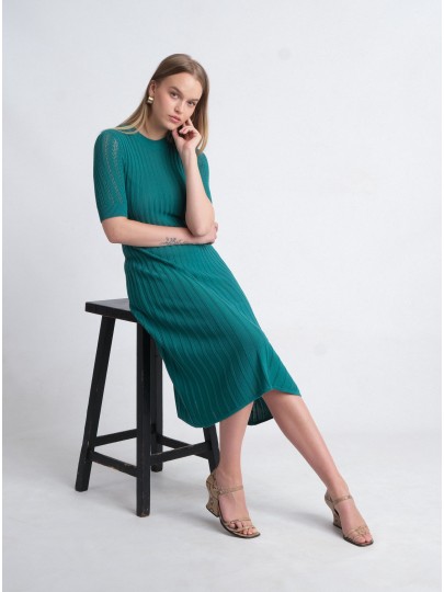 MALVY sea green dress