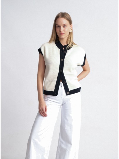 copy of Int black merino wool vest