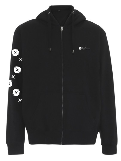 TORG Hooded zip sweat ST722 Design 1/ Black