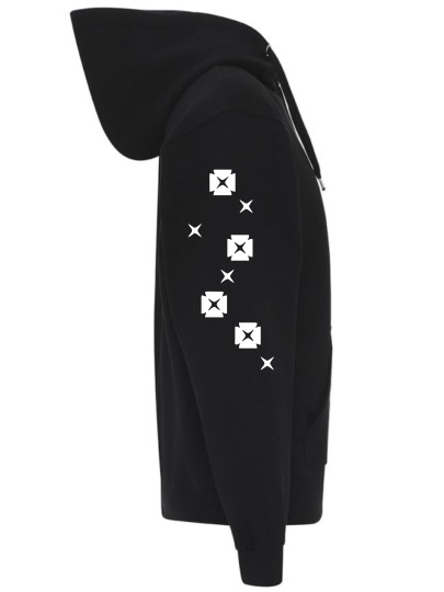 TORG Hooded zip sweat ST722 Design 1/ Black