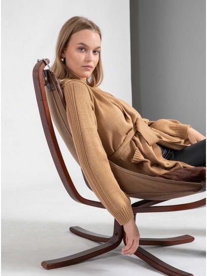 Ilmelik beige merino cardigan