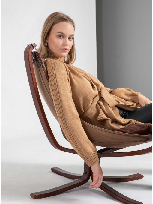 Ilmelik beige merino cardigan