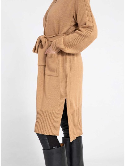 Ilmelik beige merino cardigan