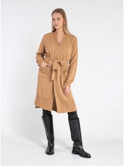 Ilmelik beige merino cardigan