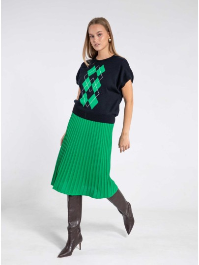 Romy  rombidega meriinovillane vest