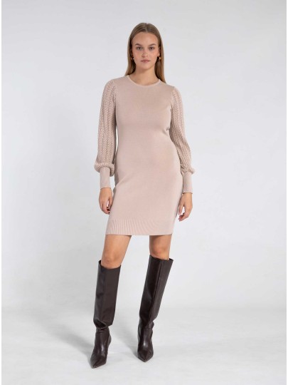 JANELY 95 light beige dress