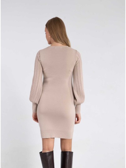 JANELY 95 light beige dress