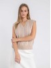 INT beige merino wool vest
