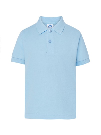 Children's Polo straight cut / Sky-blue