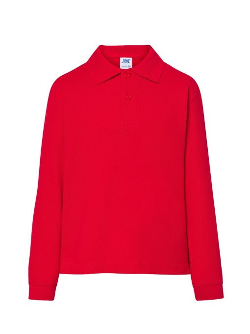 Children's Polo with long sleeves PKID210LS /Red