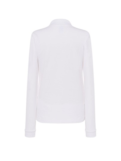 Naiste pikkade varrukatega polosärk POPL200LS /White