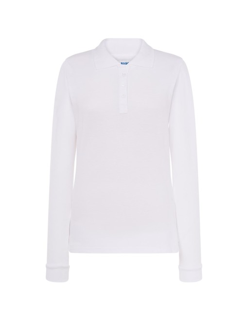 Naiste pikkade varrukatega polosärk POPL200LS /White