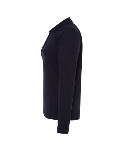Ladies´polo with long sleeves / Navy