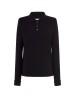 Ladies´polo with long sleeves / Black