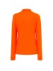 Polo shirt with long sleeves for women / Orange