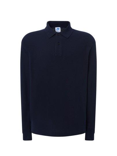 Polo shirt with long sleeves for men / Navy