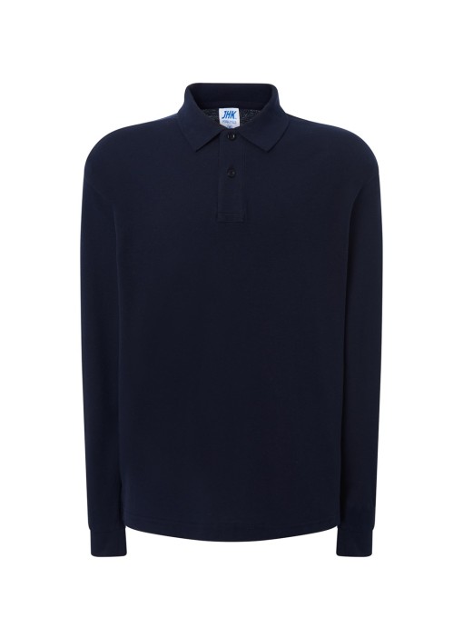 Polo shirt with long sleeves for men / Navy