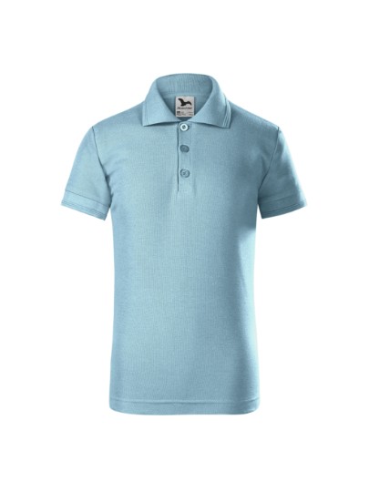 Laste kitsalõikeline polosärk 222 helesinine / Sky-blue