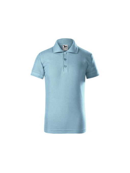 Children's Polo slim fit / Sky-blue