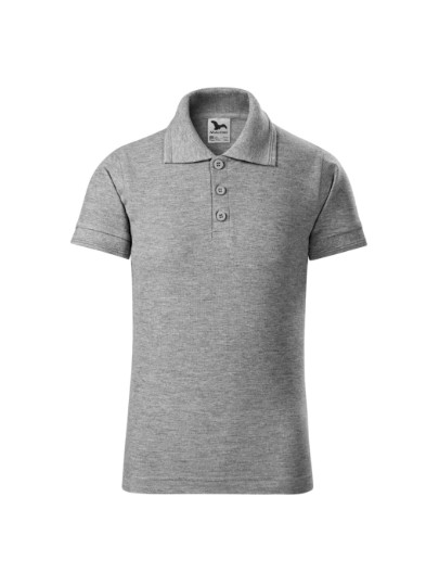 Children's Polo slim fit / Dark grey melange