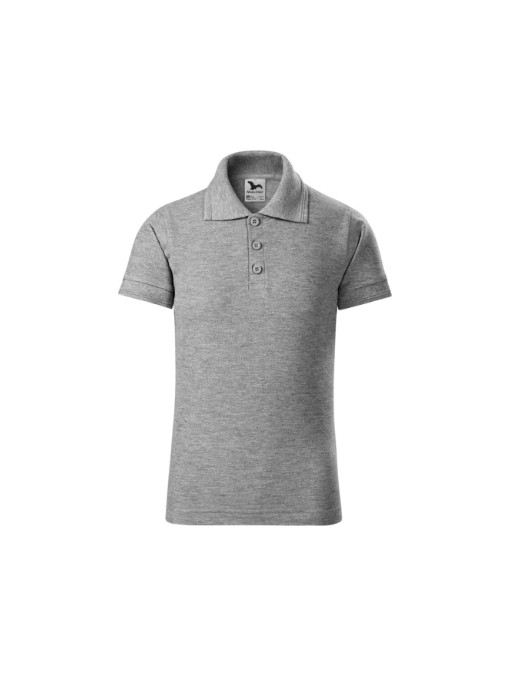 Laste kitsalõikeline polosärk / Dark grey melange