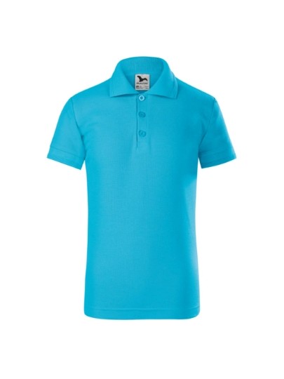 Laste kitsalõikeline polosärk 222 türkiis / Blue atoll