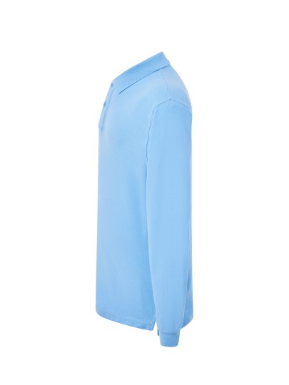 Meeste pika varrukaga polosärk /sky-blue