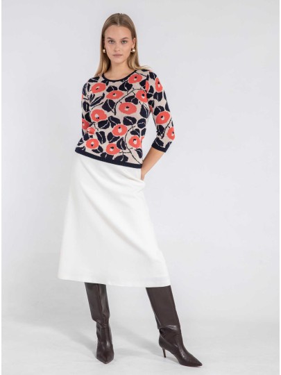 Mari lillemustriga džemper