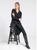 Olivia A black merino cardigan