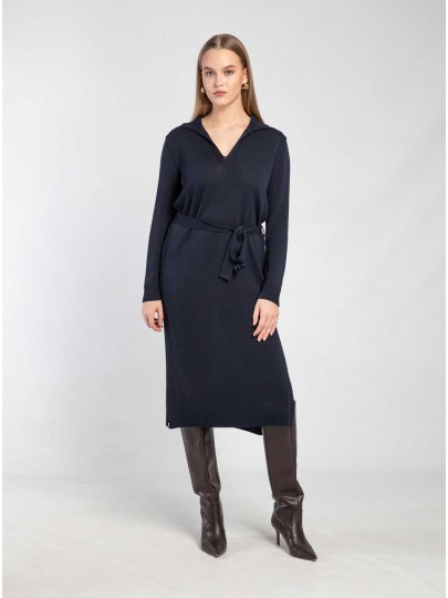 BRENDA dark blue dress