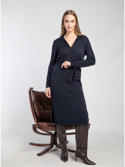 BRENDA dark blue dress