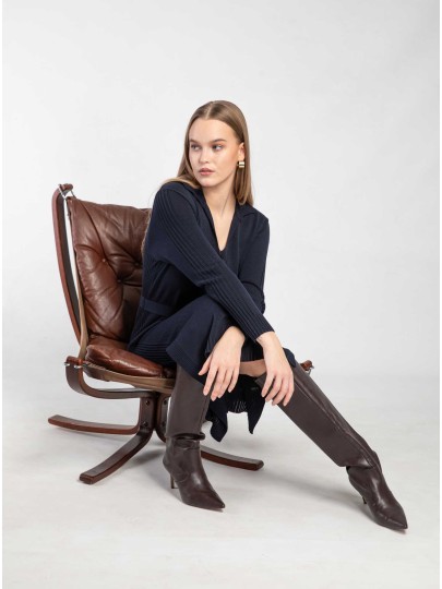 BRENDA dark blue dress