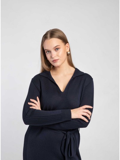 BRENDA dark blue dress