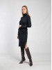 Berte navy blue merino wool dress