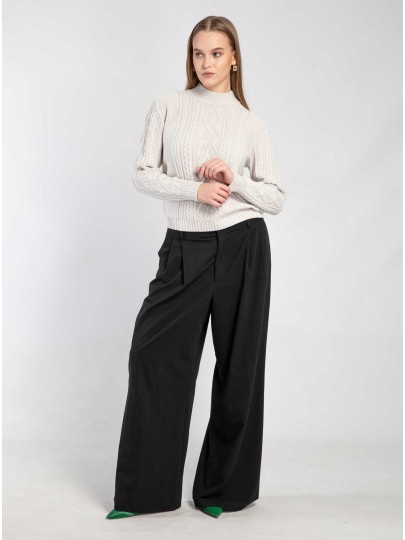 Sillen light grey merino wool sweater