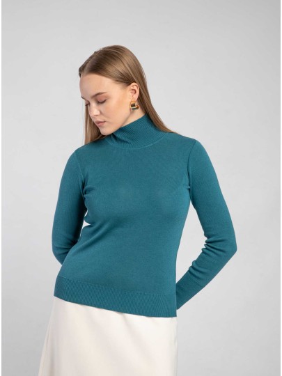 BELLE sea green sweater