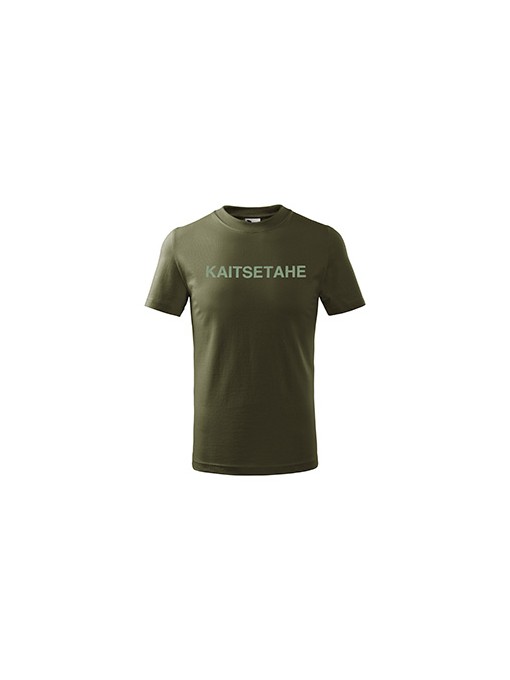KAITSETAHE Puff print KIDS T-shirt 138/olive