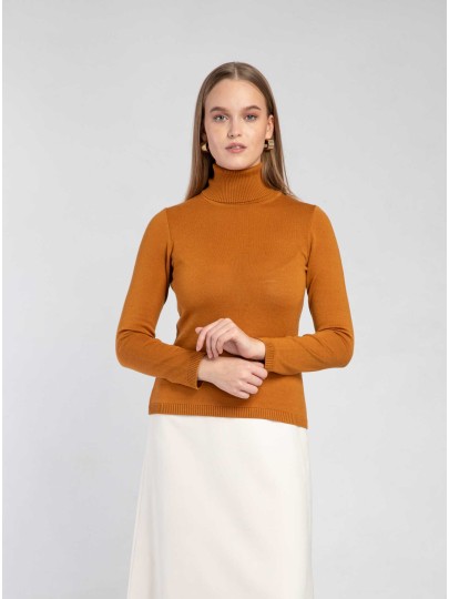 MARIN merino wool brown sweater