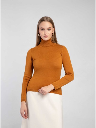 MARIN merino wool brown sweater