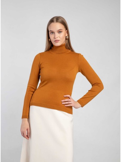 MARIN merino wool brown sweater