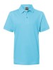 Children's Polo wide cut / sky blue